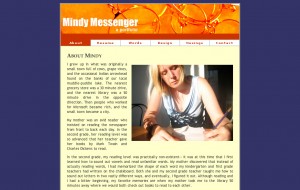 Screenshot of the very first Mindalee.com site.